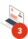 Notebook com informações de cadastro