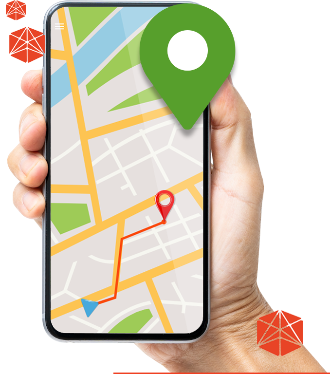 Ilustração de tela de smartphone mostrando o aplicativo Acto Espaço Público